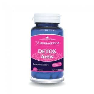 Detox Activ, 60 capsule, Herbagetica