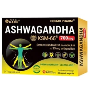 Ashwaganda KSM-66 700 mg, 30 capsule, Cosmo Pharm