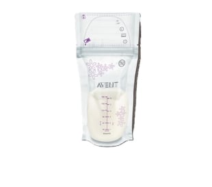 Pungi de stocare a laptelui matern SCF603/25, 25 bucati, 180 ml, Philips