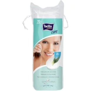 Cotton Care dischete demachiante rotunde cu aloe, 70 bucati, Bella