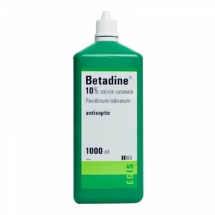 Betadine solutie, 100 mg/ml, 1000 ml, Egis