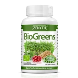 BioGreens Organic, 120 capsule, Zenyth