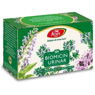 Ceai Biomicin urinar U64, 20 plicuri, Fares