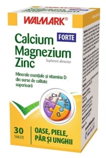 Calcium Magneziu Zinc Forte, 30 tablete, Walmark