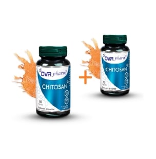 Pachet Chitosan, 60 + 30 capsule, DVR Pharm