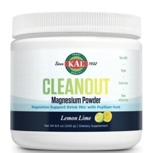 Cleanout Magnesium Powder Lemon Lime Kal, 240 g, Secom