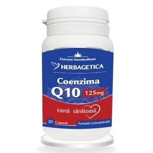 Coenzima Q10 125 mg, 30 capsule, Herbagetica