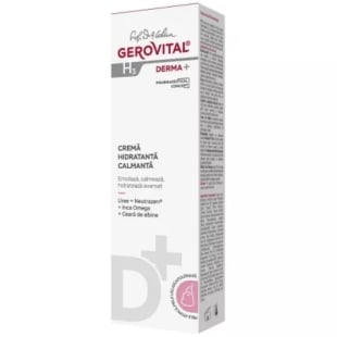 Crema hidratanta calmanta H3 Derma+, 50 ml, Gerovital