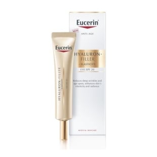 Crema de ochi SPF 20 Hyaluron Filler + Elasticity, 15 ml, Eucerin