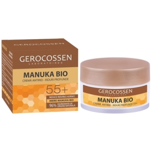 Crema antirid pentru riduri profunde cu miere Manuka Bio 55+, 50 ml, Gerocossen
