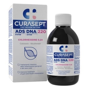 Apa de gura cu 0.20% clorhexidina ADS DNA 220, 200 ml, Curasept