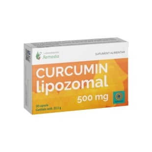 Curcumin lipozomal 500 mg, 30 capsule, Remedia