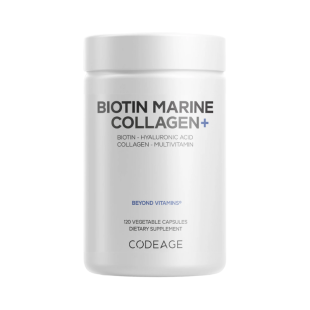 Formula completa cu colagen marin si acid hyaluronic CodeAge, 120 capsule, GNC