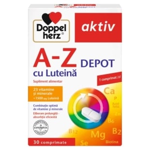 Aktiv A-Z Retard cu Luteina, 30compr, Doppelherz
