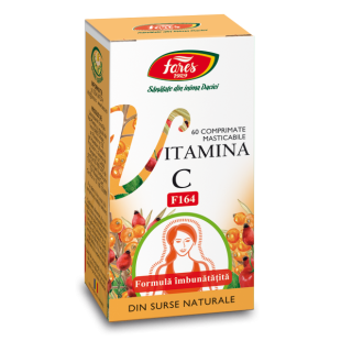 Vitamina C naturala (F164) 60compr.mast, Fares