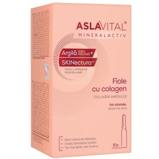 Fiole cu colagen 10 fiole, 2 ml, Aslavital
