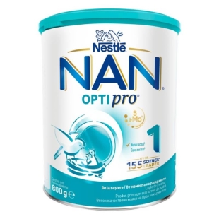 Lapte praf de inceput pentru bebelusi Nan 1 Optipro HMO, +0 luni, 800 g, Nestle