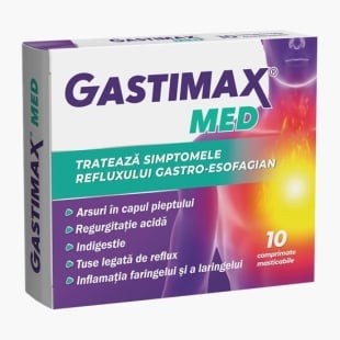 Gastimax Med, 10 comprimate masticabile, Fiterman