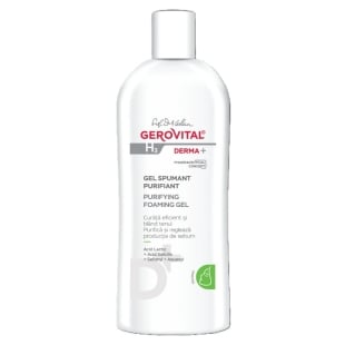Gel spumant purifiant ten gras H3 Derma+, 200 ml, Gerovital