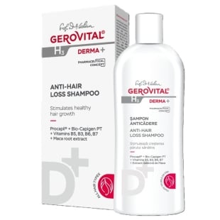 Sampon anticadere H3 Derma+, 200 ml, Gerovital