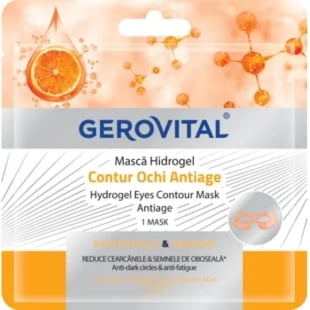 Masca pentru contur ochi Hidrogel Antiage, 1 bucata, Gerovital