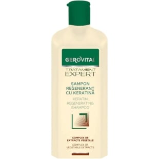 Sampon regenerant cu keratina Tratament Expert, 400 ml, Gerovital