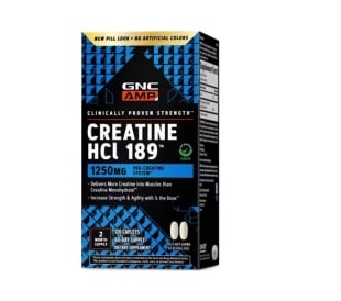 Creatina Clorhidrat cu Administrare si Absorbtie Rapida, Creatine HCl 189™, 120 tb, GNC AMP