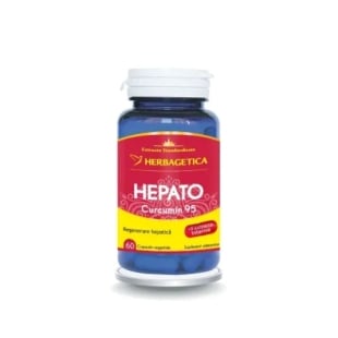 Hepato Curcumin 95, 60 capsule, Herbagetica