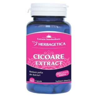 Cicoare cu extract, 60 capsule, Herbagetica
