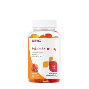 Jeleuri cu fibre cu aroma de fructe asortate, 90 jeleuri, GNC