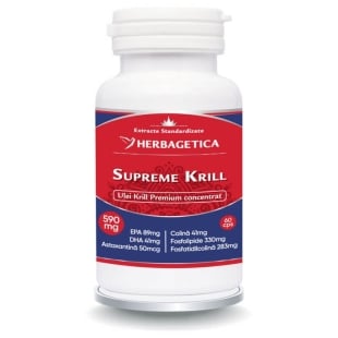 Supreme Krill Omega 3 Forte, 60 capsule, Herbagetica