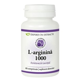 L-arginina 1000, 60 comprimate, Dacia Plant