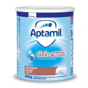 Lapte Praf de Inceput fara Lactoza, 400g, Aptamil
