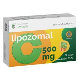 Lipozomal C 500 mg, 30 capsule, Remedia