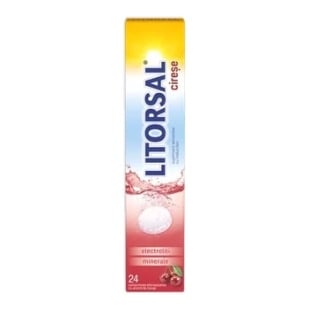 Litorsal cu aroma de cirese, 24 comprimate efervescente, Zdrovit