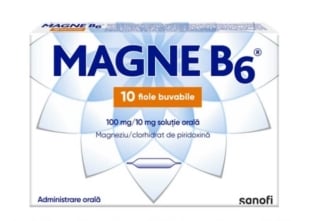 Magne B6, 100 mg/10 mg, 10 fiole, Sanofi