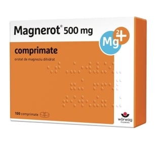 Magnerot, 500 mg, 100 comprimate, Worwag Pharma