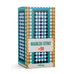Magneziu citrat 150 mg + B6, 25 stickuri, Remedia