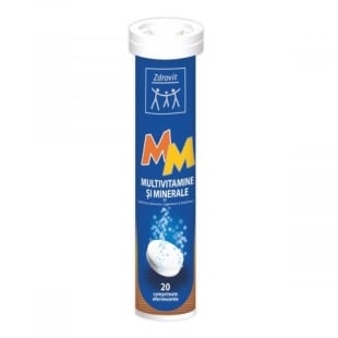 Multivitamine si Minerale, 20 comprimate efervescente, Zdrovit