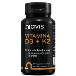 Vitamina D3 + K2, 60 capsule, Niavis