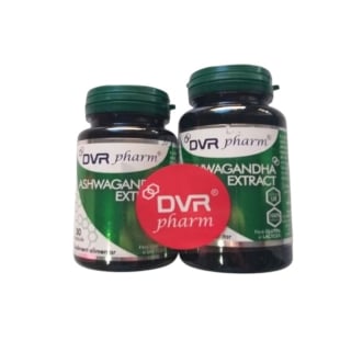 Pachet Ashwagandha extract, 60 + 30 capsule, DVR Pharm