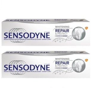 Pachet Pasta de dinti Repair & Protect Whitening, 75 ml + 75 ml, Sensodyne