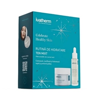Pachet Ser Aquafil Hydra, 30 ml + Crema Aquafil Hydra Light, 50 ml, Ivatherm