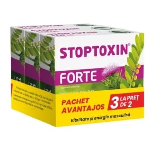 Pachet Stoptoxin Forte, 3 x 30 capsule, Fiterman Pharma