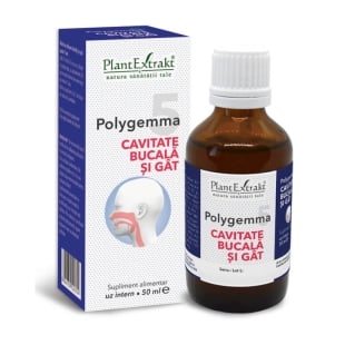 Polygemma 5, Cavitate bucala si Gat, 50 ml, PlantExtrakt