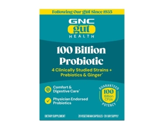 Probiotic Extra Strength Multi Strain 100 Billion CFUs, Probiotic LAB4® Studiat Clinic, 100 Miliarde Culturi Vii, 20 cps, Gut Health, GNC