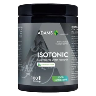 Pulbere instant pentru bautura izotonica cu electroliti cu aroma Coconut, 400 g, Adams Supplements
