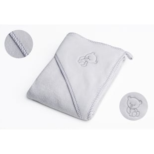 Qmini - Prosop cu gluga, 80x80 cm, Grey