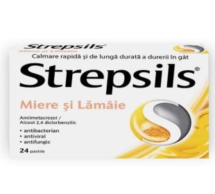 Strepsils miere si lamaie, 24 pastile, Reckitt Benckiser