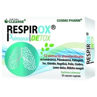 Respirox Pulmonar Detox, 30 capsule, Cosmo Pharm
